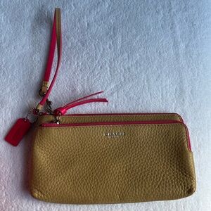 Coach Tan Wristlet